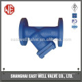 Double flanged end strainer